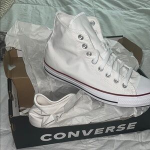 Converse White High-Top Sneakers